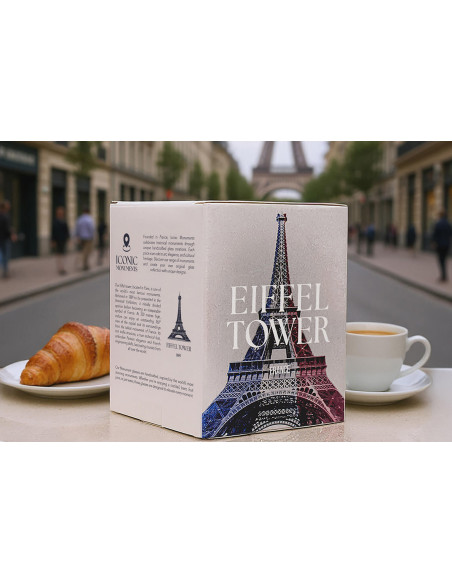 Alaskan Maker Monumentos icónicos Torre Eiffel vaso largo de cristal para bebidas espirituosas
