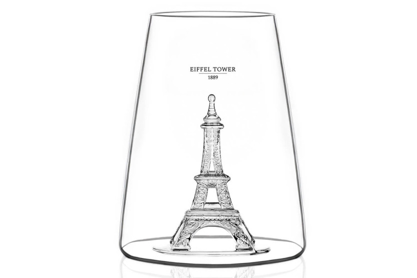 Alaskan Maker Iconic Monuments Eiffeltoren lang kristallen gedistilleerdglas