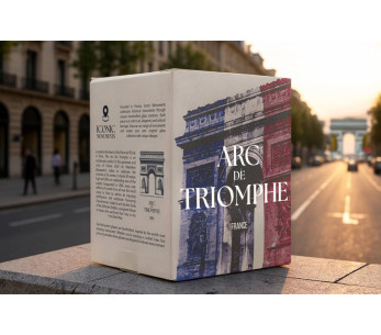 Alaskan Maker Iconic Monuments Arc de Triomphe vaso largo de cristal para bebidas espirituosas 2
