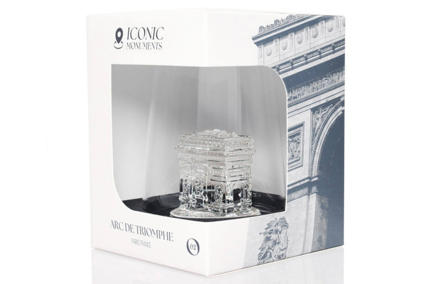 Alaskan Maker Iconic Monuments Arc de Triomphe bicchiere da liquore lungo in cristallo