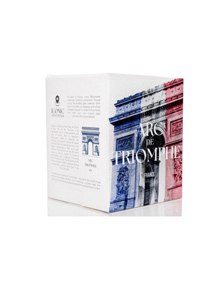 Alaskan Maker Iconic Monuments Arc de Triomphe langt krystalglas til spiritus