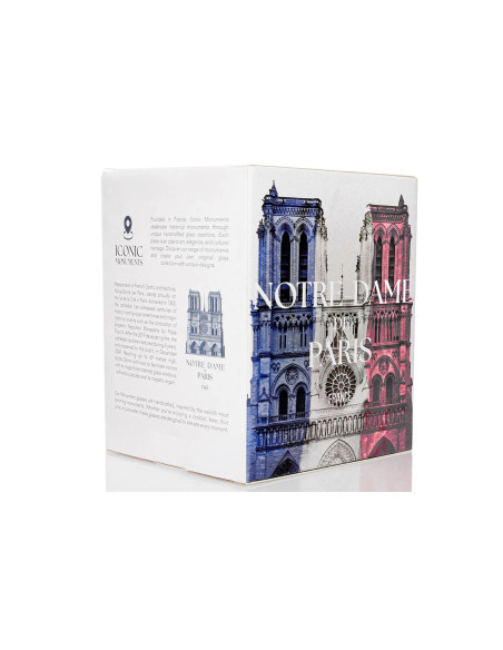 Alaskan Maker Iconic Monuments Notre Dame de Paris long crystal spirit glass