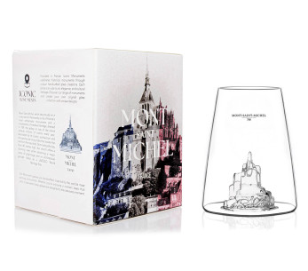 Alaska Maker Iconische Monumenten Mont Saint-Michel lang kristallen gedistilleerdglas