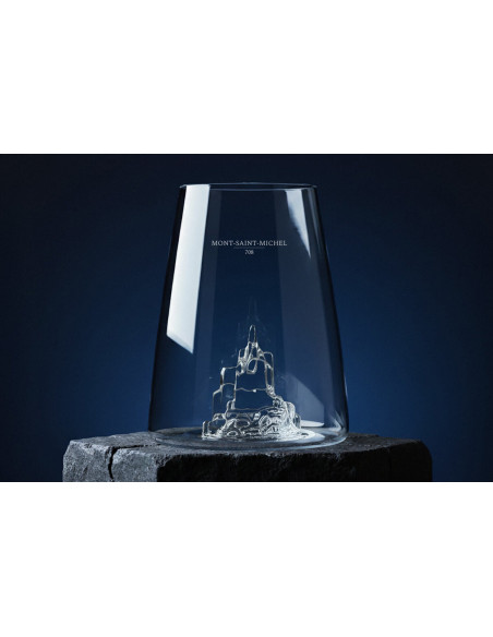 Alaskan Maker Monumentos icónicos Mont Saint-Michel vaso largo de cristal para bebidas espirituosas