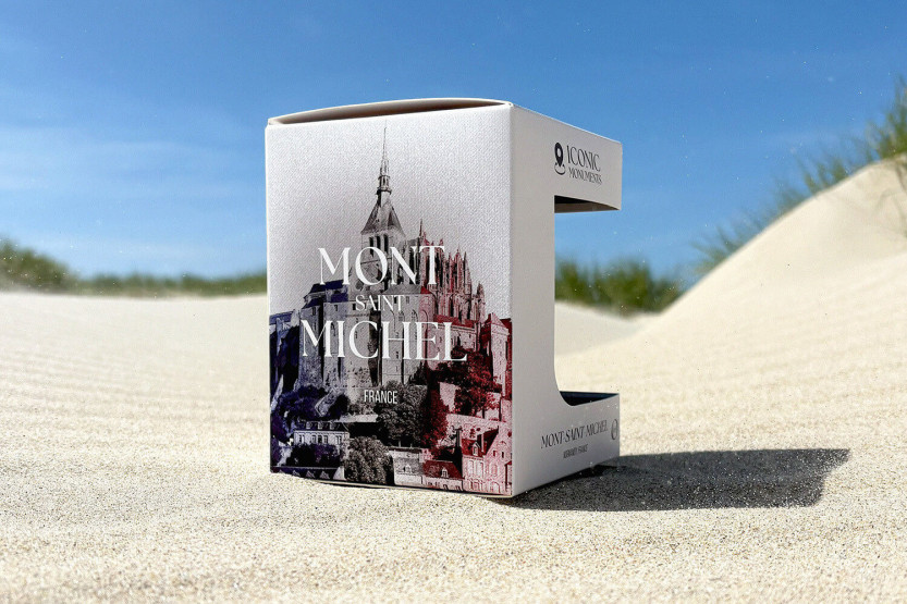 Alaskan Maker Monumenti iconici Mont Saint-Michel Bicchiere da liquore lungo in cristallo