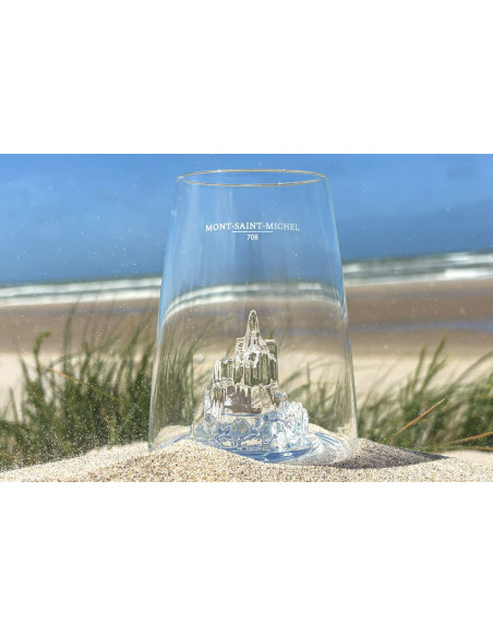 Alaskan Maker Monumentos icónicos Mont Saint-Michel vaso largo de cristal para bebidas espirituosas