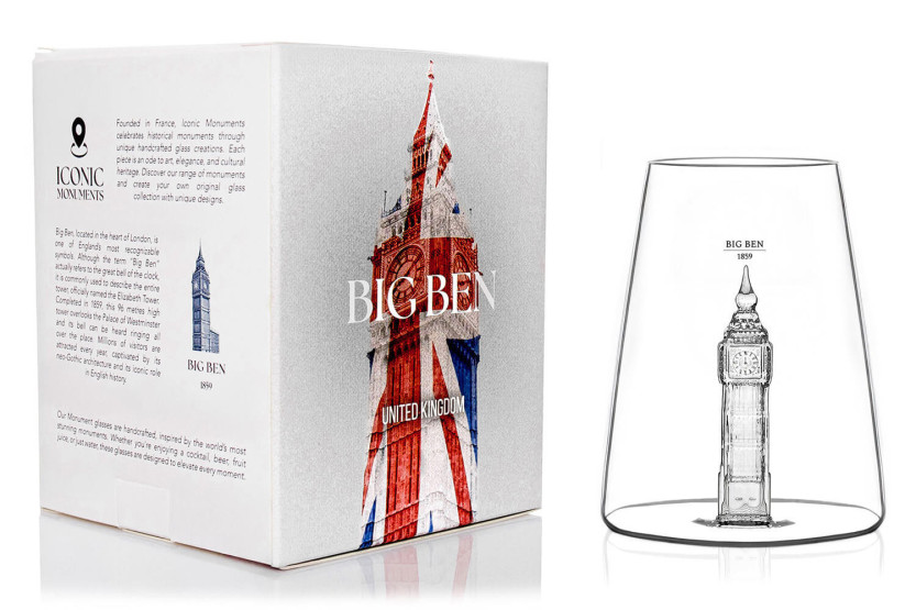 Copo de cristal longo Alaskan Maker Iconic Monuments Big Ben