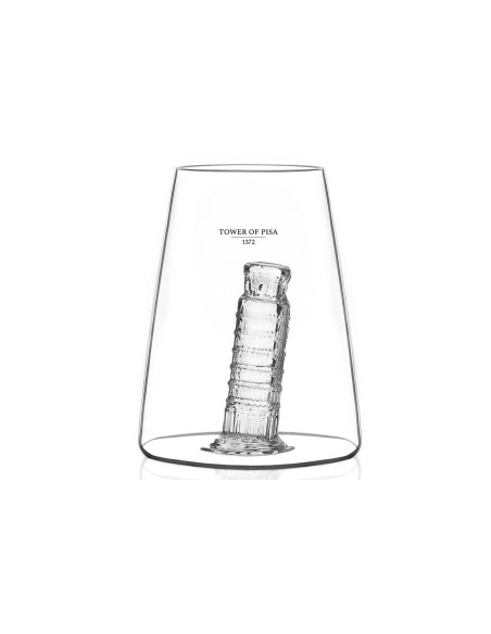 Copo longo de cristal Alaskan Maker Iconic Monuments Leaning Tower of Pisa
