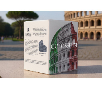 Alaskan Maker Iconic Monuments Colosseum Roomassa pitkä kristallinkirkas lasi alkoholijuomille 2