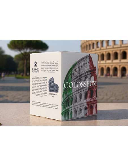 Alaskan Maker Ikoniske monumenter Colosseum i Rom langt krystalklart glas til spiritus