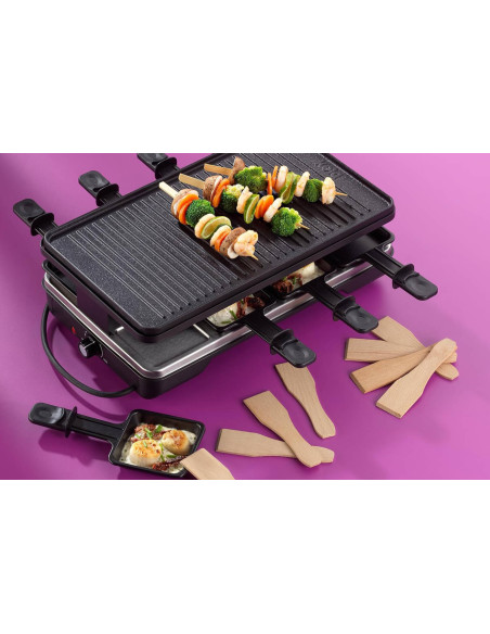 Kela Geneva raclette/grill i gjutjärn för 8 personer