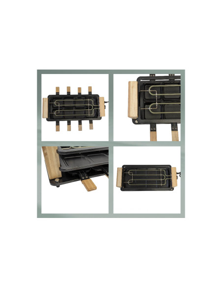 Apparecchio per raclette/pierrade Kela Bedretto per 8 persone