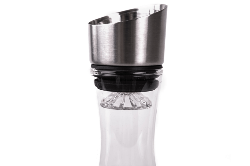 Garrafa de vinho em cristal soprado à mão Alaskan Maker Topographic Mont Blanc