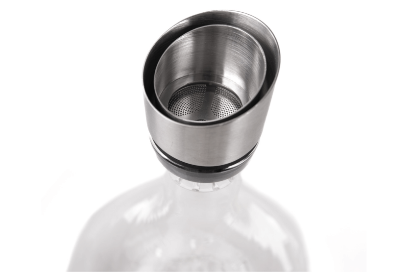 Garrafa de vinho em cristal soprado à mão Alaskan Maker Topographic Mont Blanc