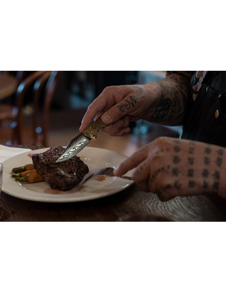 Sæt med 4 Homey' s by Schiffmacher steakknive, 8 cm blad
