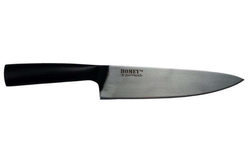 Cuchillo de cocinero 20cm Homey's by Schiffmacher mango de acero inoxidable negro