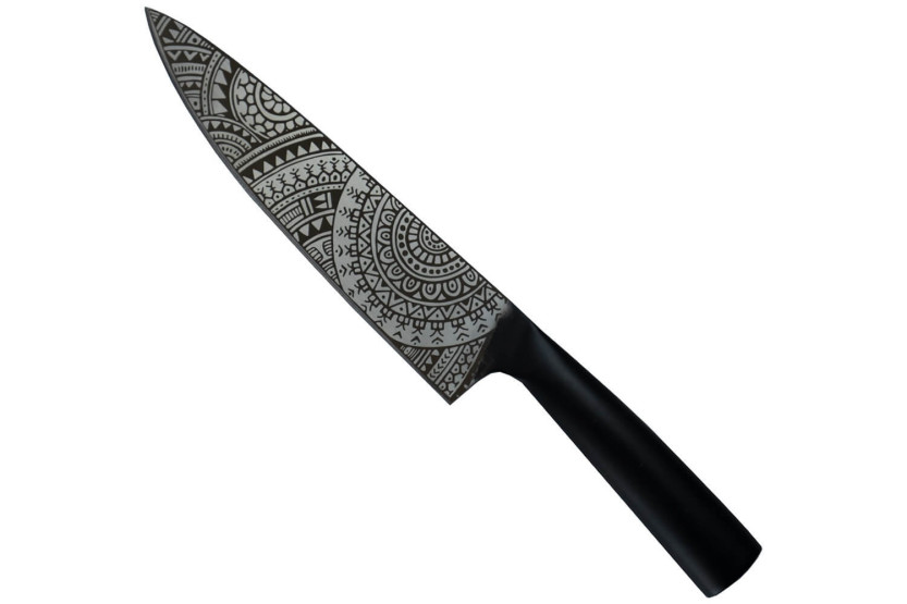 Cuchillo de cocinero 20cm Homey's by Schiffmacher mango de acero inoxidable negro
