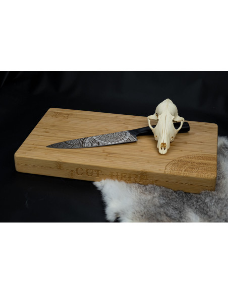 Cuchillo de cocinero 20cm Homey's by Schiffmacher mango de acero inoxidable negro