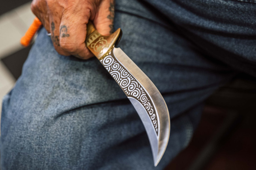Espada de champanhe Homey's by Schiffmacher com 16 cm de lâmina