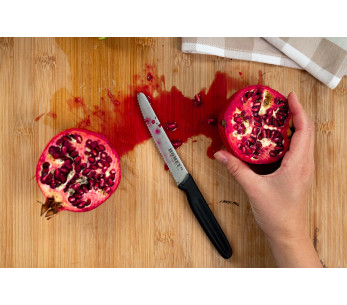 Set di 2 coltelli da cucina universali Mölti SVART di Homey's, lama seghettata da 11 cm 2