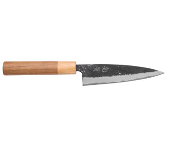 Faca utilitária japonesa artesanal Kouki Hashimoto BS2 13,5cm