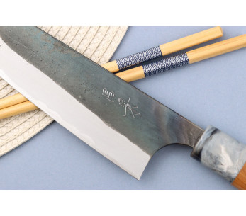 Masakage Mizu 18cm traditionell japansk kockkniv 2