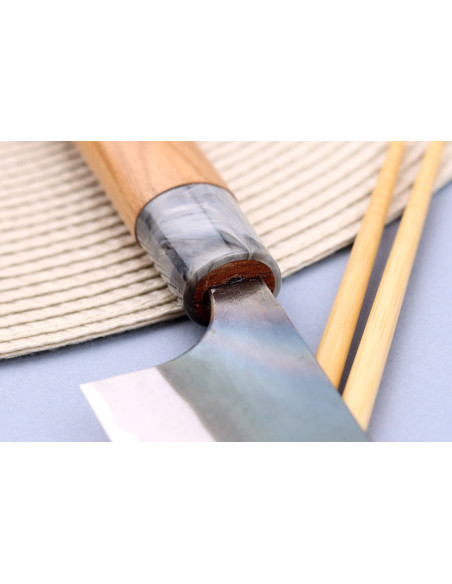 Faca de chef japonesa tradicional Masakage Mizu de 18 cm