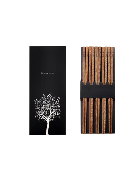 5 parin sarja Kutoyama syömäpuikkoja Wenge-puusta 25cm
