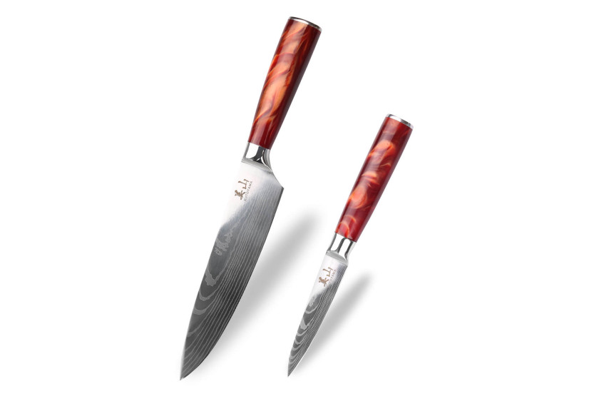 Kutoyama Red Flame Koch + Office Messerset 2 tlg.