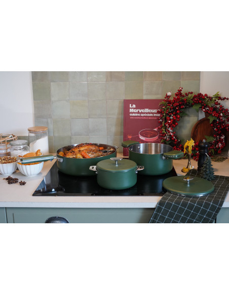 Cookut La Merveilleuse 16cm roestvrijstalen Steel Green® steelpan