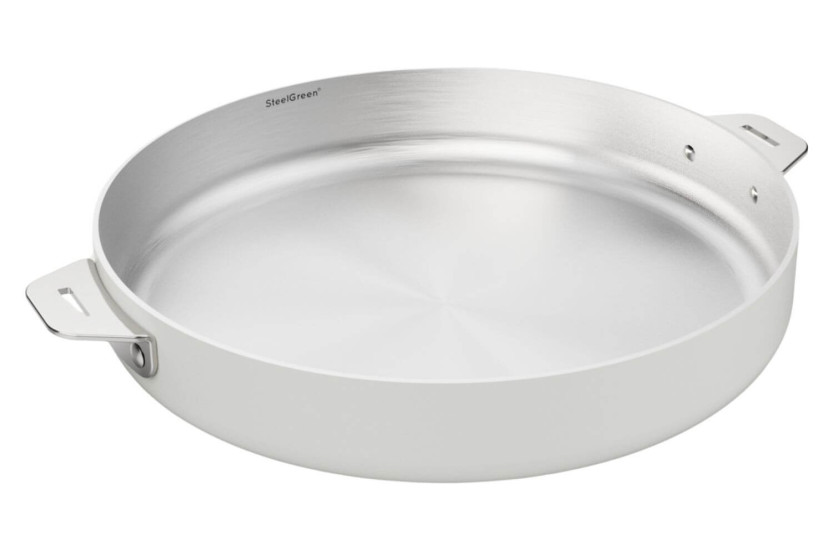 Cookut La Merveilleuse 28 cm stekepanne i rustfritt stål Steel Green®.