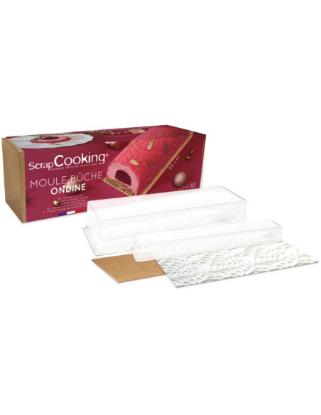 Scrapcooking Ondine tukkimuotti + insertti + silikonimatto + kraft-tuki + kuljetuslaatikko
