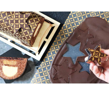 Conjunto de 2 folhas de transferência Scrapcooking Couture para chocolate e toros 2