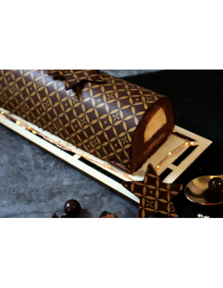 Set di 2 fogli di trasferimento Scrapcooking Couture per cioccolato e ceppi