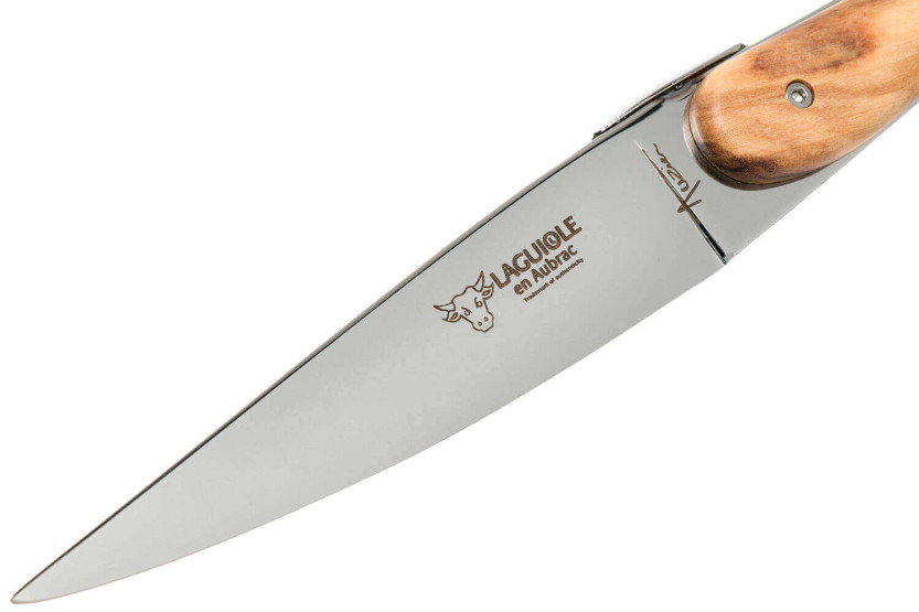 Coltelli da tavola Laguiole en Aubrac 6 Ecir in legno d'ulivo
