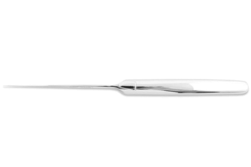 Sett med 6 Laguiole Aubrac bordkniver Monobloc i blankt rustfritt stål