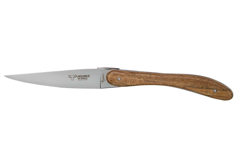 Lote de 6 cuchillos de mesa L'Ecir Laguiole Aubrac con mango de nogal