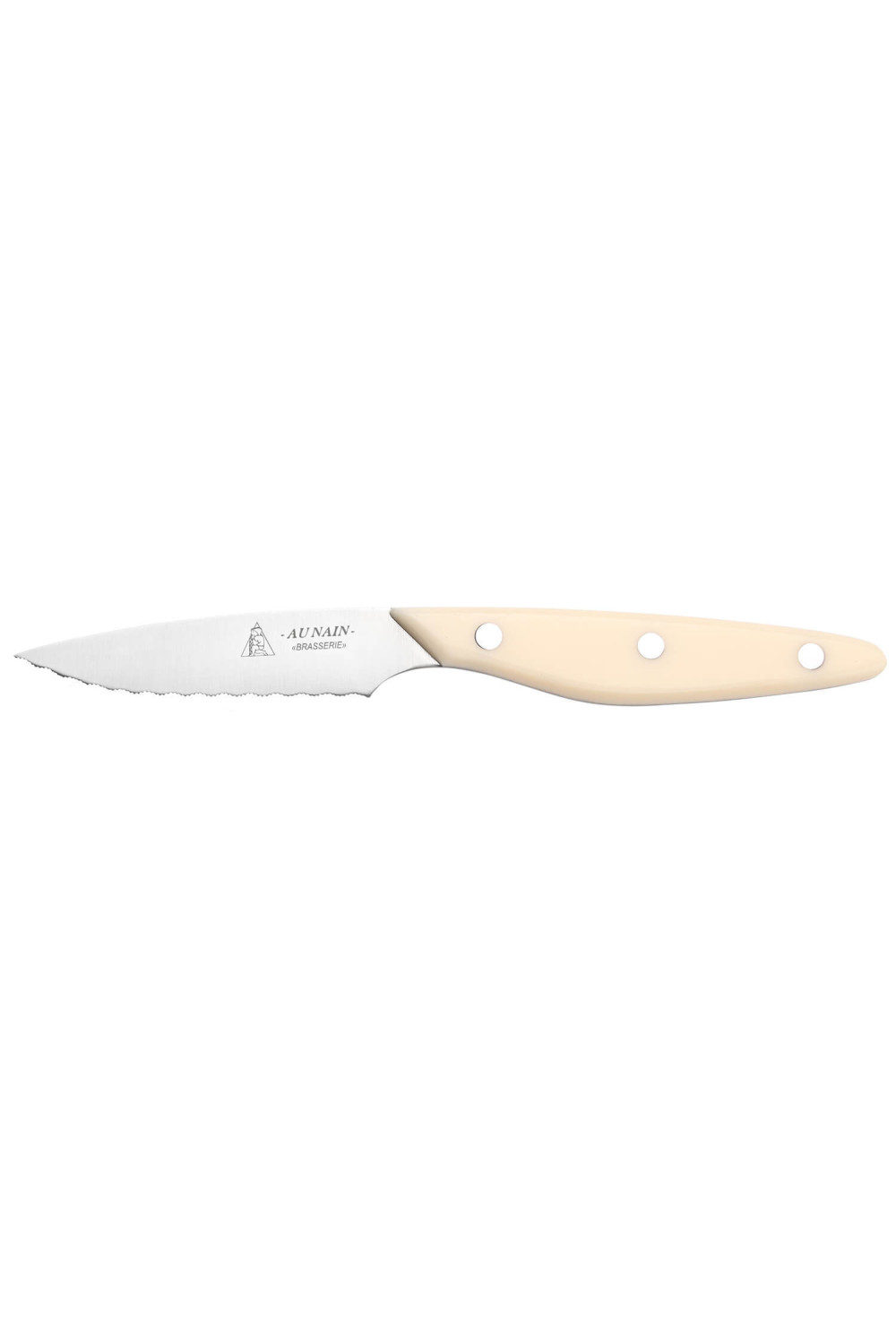 Estuche de 6 cuchillos para carne Au Nain Brasserie marfil