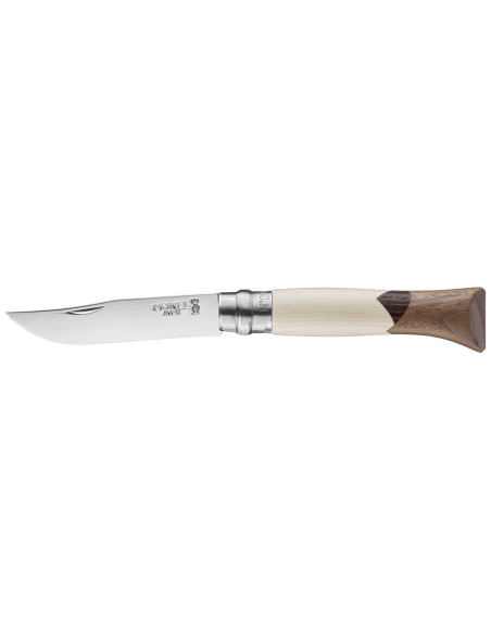 Klappmesser Opinel Tradition Luxe Cime n°09 Klinge 9cm Griff Ahorn + Esche + Nussbaum