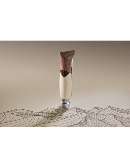 Klappmesser Opinel Tradition Luxe Cime n°09 Klinge 9cm Griff Ahorn + Esche + Nussbaum