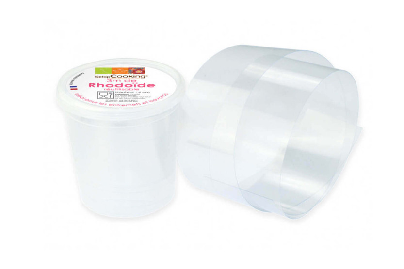 Scrapcooking rhodoid lint voor desserts 3m - H4cm herbruikbaar