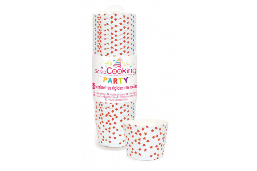 Confezione da 25 teglie rigide Scrapcooking 6x4,5 cm