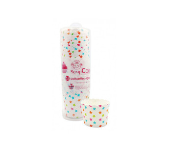 Doos van 25 Scrapcooking harde bakvormen 6x4.5cm