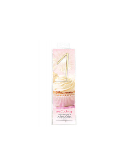 XXL gold Scrapcooking magic candle figure