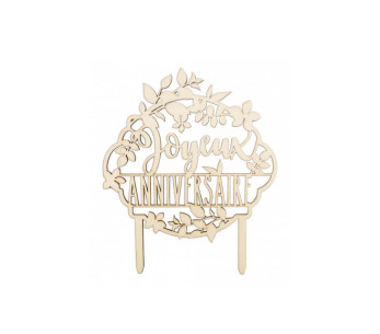 Scrapcooking "Happy Birthday" wooden cake topper 2
