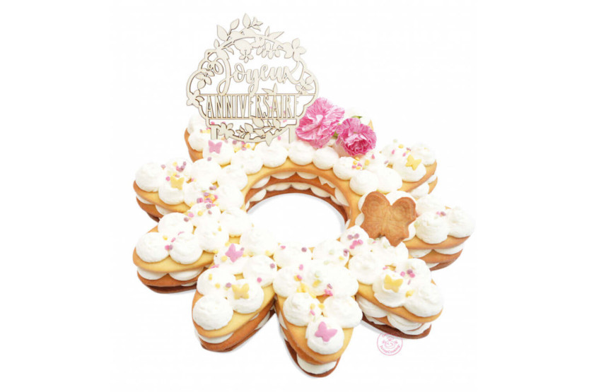 Scrapcooking "Happy Birthday"-kagetopper i træ