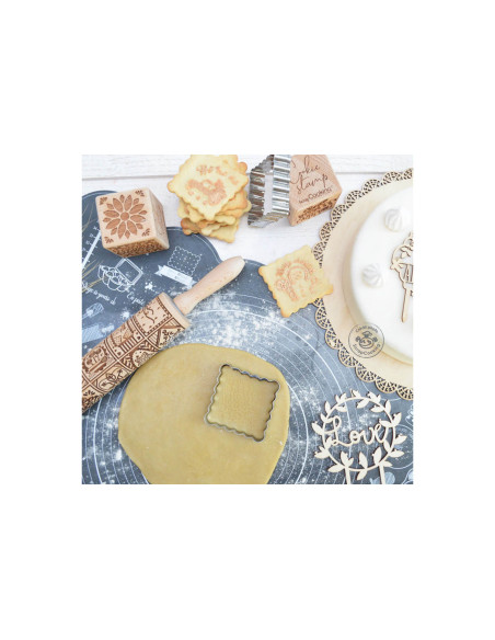 Scrapcooking Home Made Impressum Nudelholz 39cm