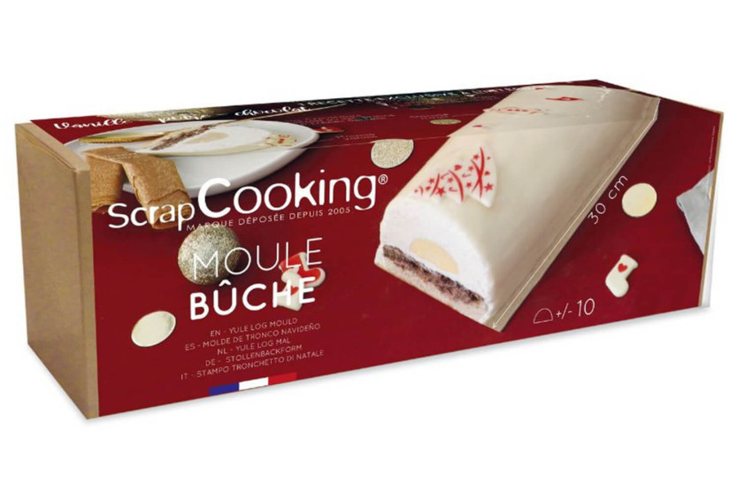 Scrapcooking ice cream log mould and semi-rigid insert - Reusable