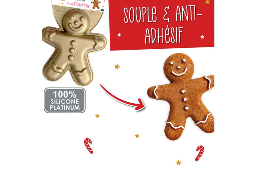Scrapcooking silicone cake mold - Gingerbread Man