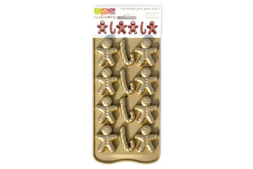 Sjokoladeform Scrapcooking silikon - Petit homme d'épices